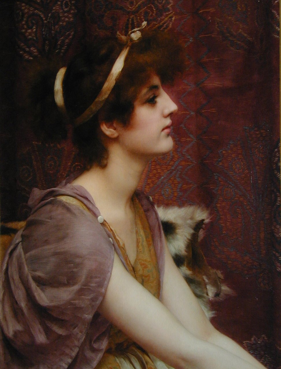 John William Godward Classical Beauty cropped